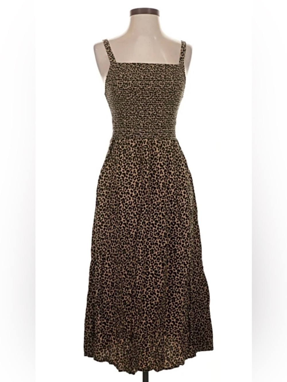 Smocked Midi Dress